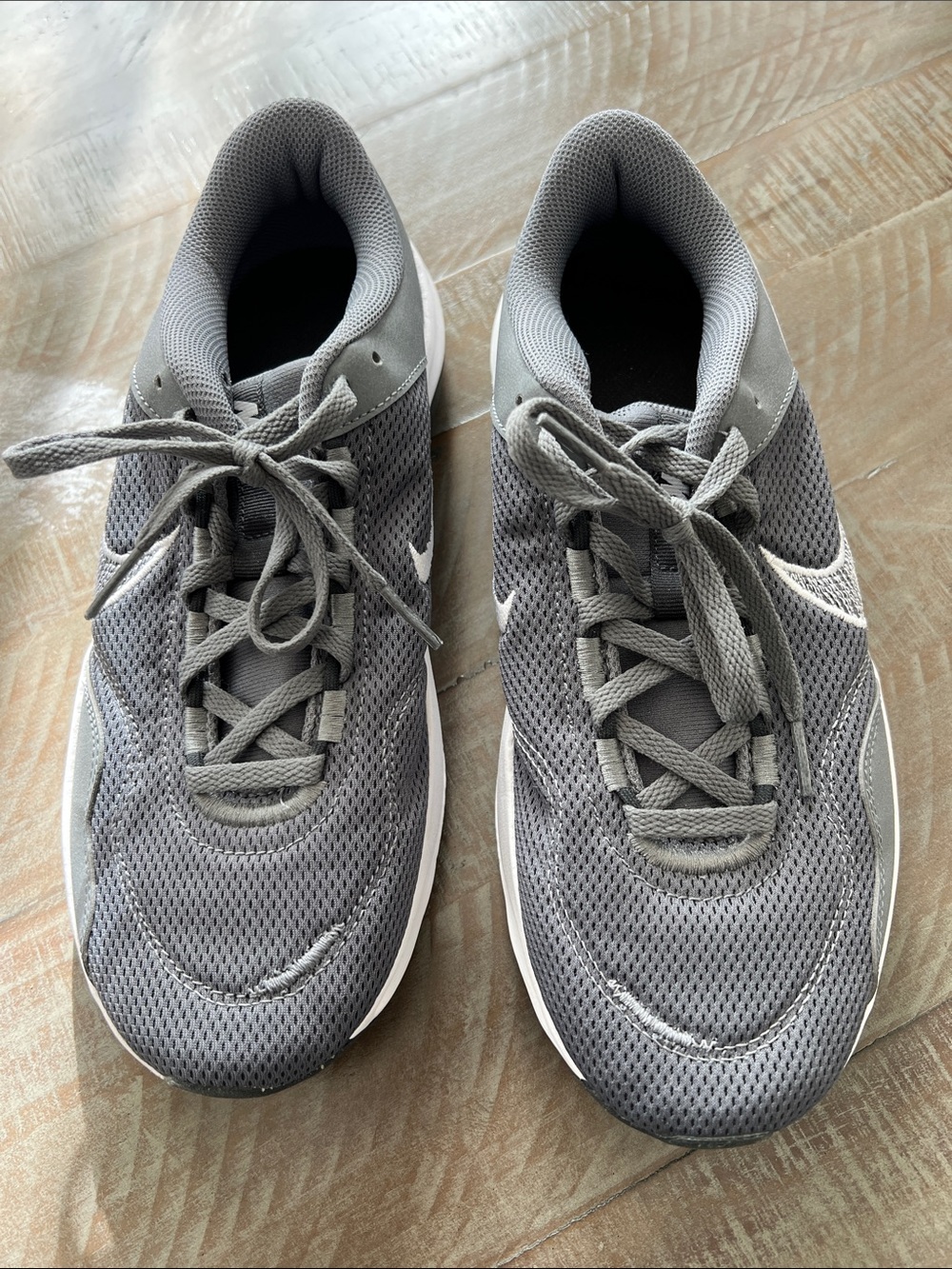 Nike Gray Mesh Athletic Sneakers *brand new *